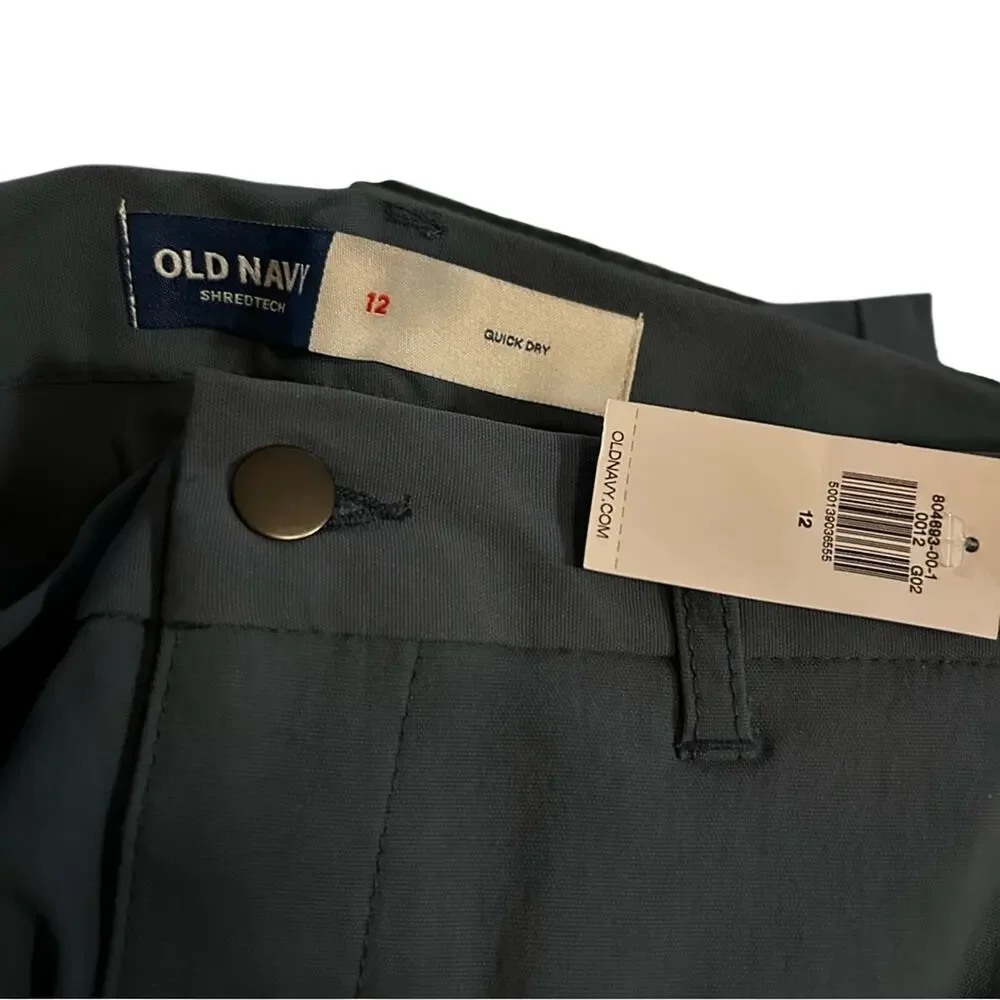 NWT Old Navy Boys Wow Straight Carpenter Pants Blue Double Knee Size 12